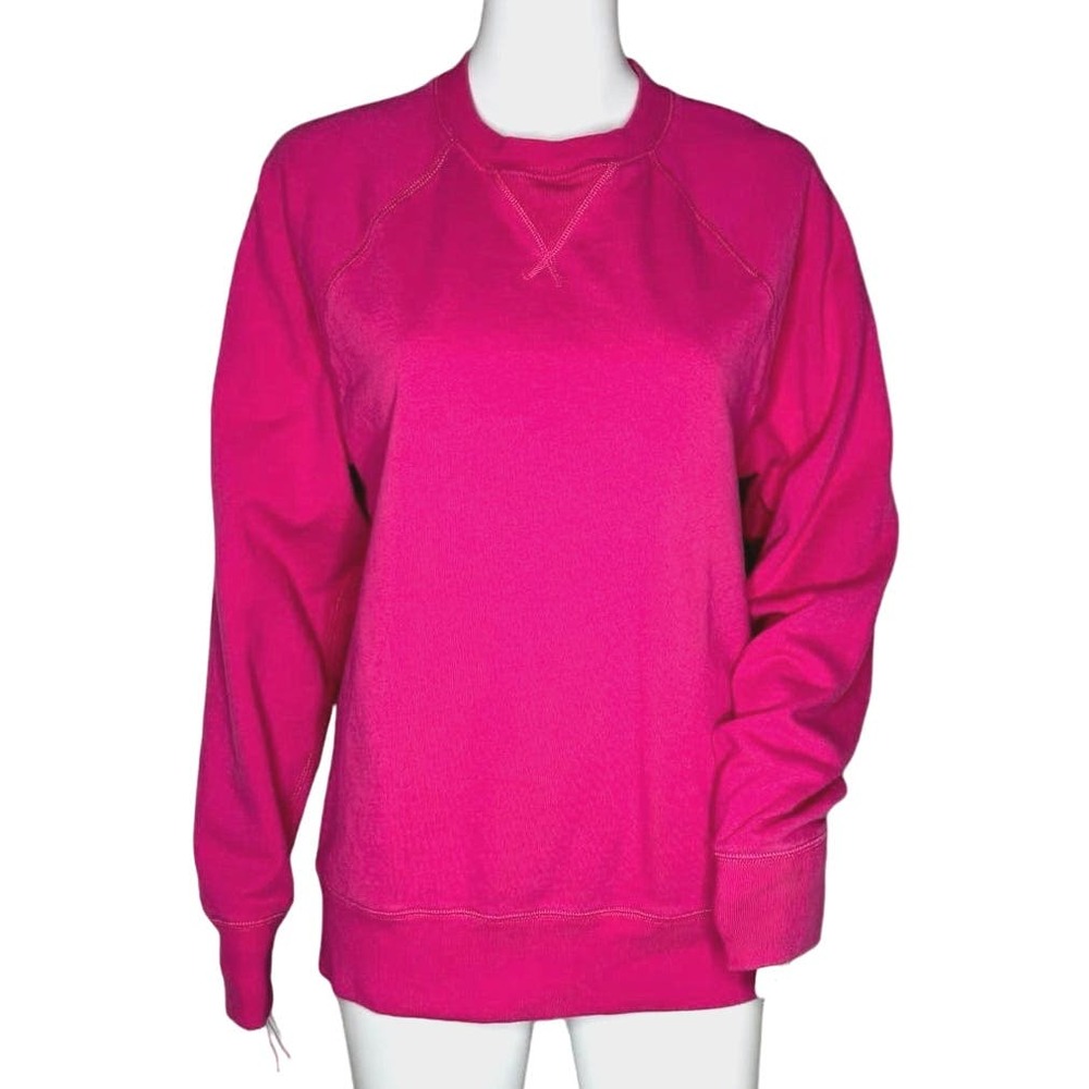 J. Crew Shirt Womens Small Pink‎ Sweatshirt Crewneck Jumper Casual Colorful Bold